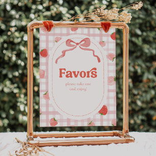 8x10 Inch Berry Party Favours Sign