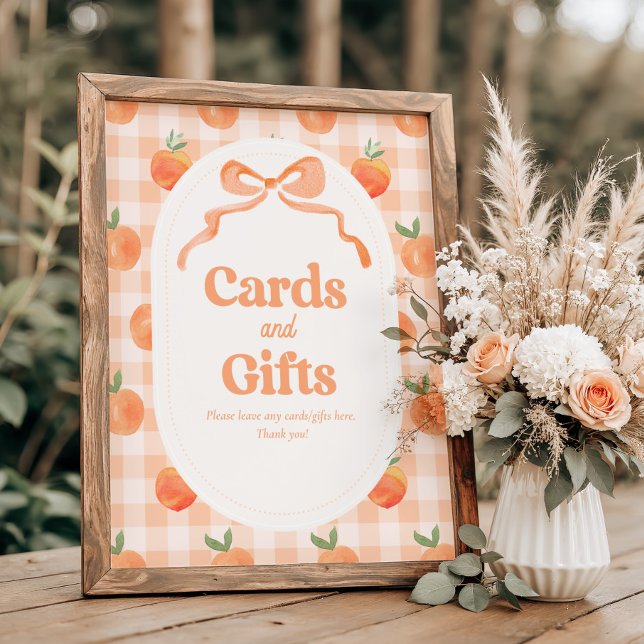8x10 Inch Peach Cards & Gifts Sign (Creator Uploaded)