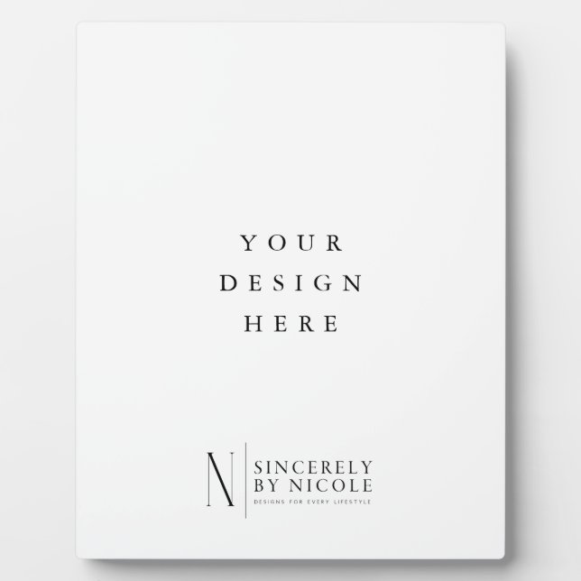 8x10 inch sign with stand plaque (Front)