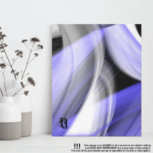 8x10" Lavender Moon Trend Abstract Art Violet Canvas Print