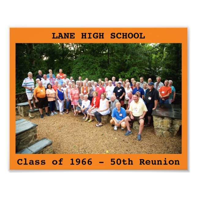 8x10" LHS Reunion Photo w/Text (Front)