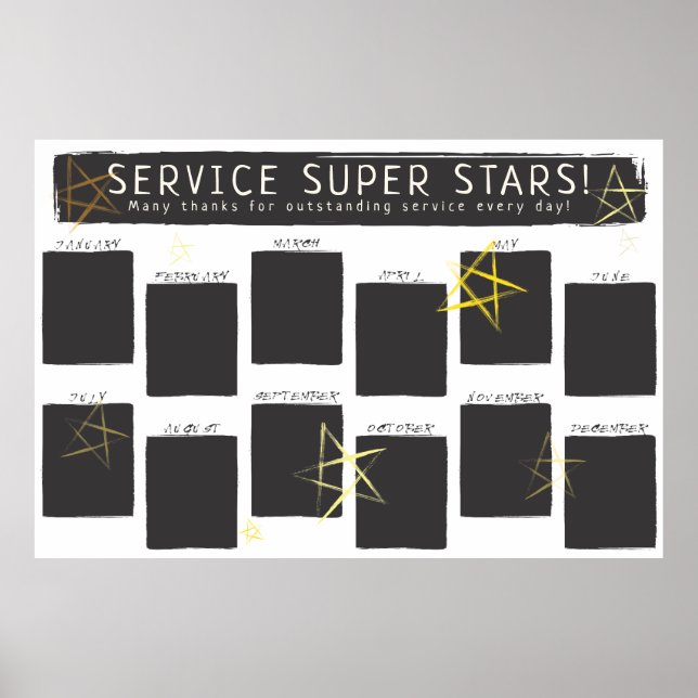 8x10 Photos employee of the month recognition Poster (Front)