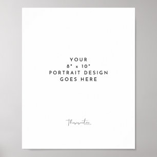 8x10" Portrait Vertical Template Poster