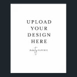 8x10 Poster - Portrait<br><div class="desc">Customise your design in Templett. After you are done editing, download your file in a JPG format (don't forget to turn on the bleed option). Upload your design here by clicking on the blue "Personalise" button.</div>