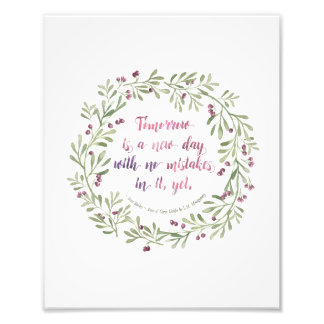 8x10 Print - Anne of Green Gables quote