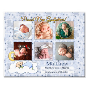 8x10 Proud Godfather New Baby Boy 6 Photo