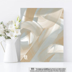 8x10" Sandy Tornado Trend Abstract Art Beige Canvas Print
