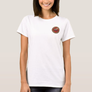 [900] Assyrian Winged Bull: Gold and Black Lamassu T-Shirt
