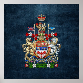 [900] Canada Coat of Arms [3D] Poster