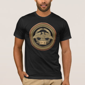 [900] Gold Roman Imperial Eagle on Gold Medallion T-Shirt