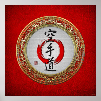 [900] Japanese calligraphy - Karate-do Poster