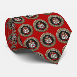 [900] Knights Templar Coat of Arms Tie