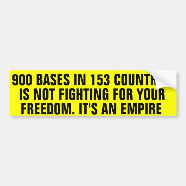 900 Military Bases Bumper Sticker (Front)