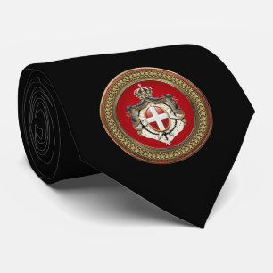 [900] Order of Malta - SMOM Coat of Arms Tie