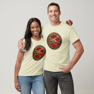 [900] Sacred Gold Octopus in Defensive Posture T-Shirt