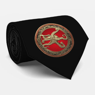 [900] Sacred Gold Octopus in Defensive Posture Tie