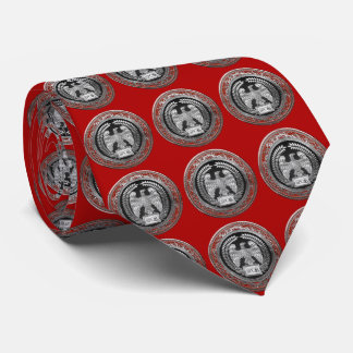 [900] Silver Roman Imperial Eagle Tie