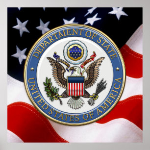 [900] U.S. Department of State (DoS) Emblem [3D] Poster