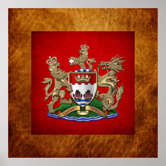 [901] Hong Kong - 1959-1997 Coat of Arms Poster