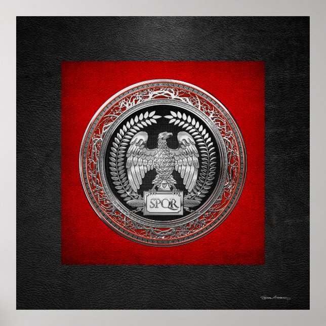 [901] Silver Roman Imperial Eagle Poster (Front)