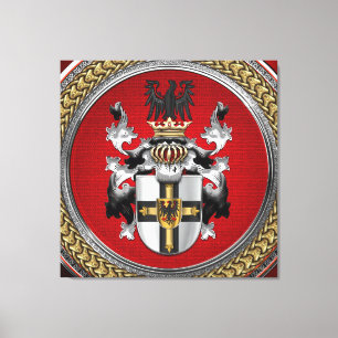 [901] Teutonic Order Coat of Arms Canvas Print