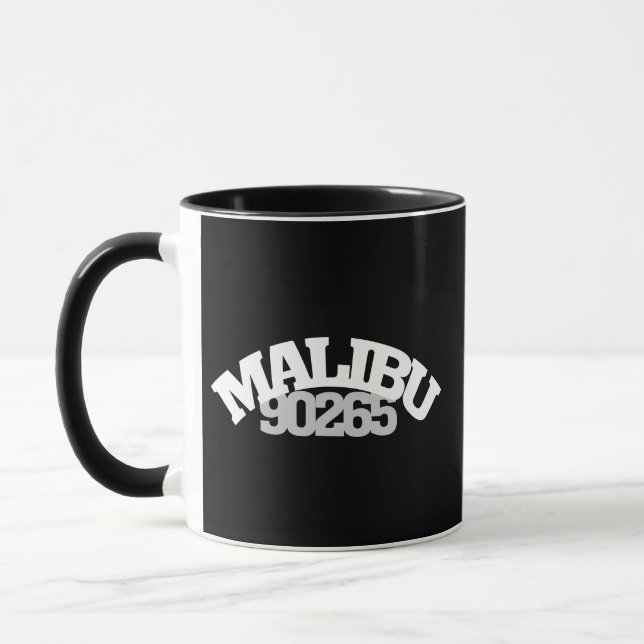 90265 Malibu California Zip Code Pacific Coast Hwy Mug (Left)
