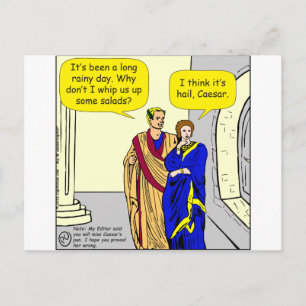 902 Caesar "I'll make a salad" cartoon Postcard
