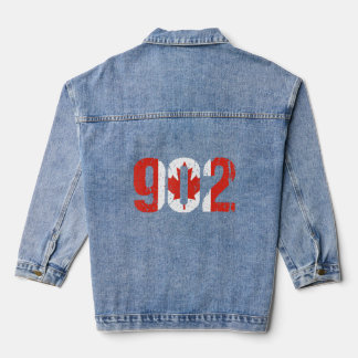 902 Nova Scotia and Prince Edward Island Area Code Denim Jacket