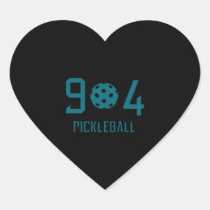 904 Pickleball  2 Heart Sticker