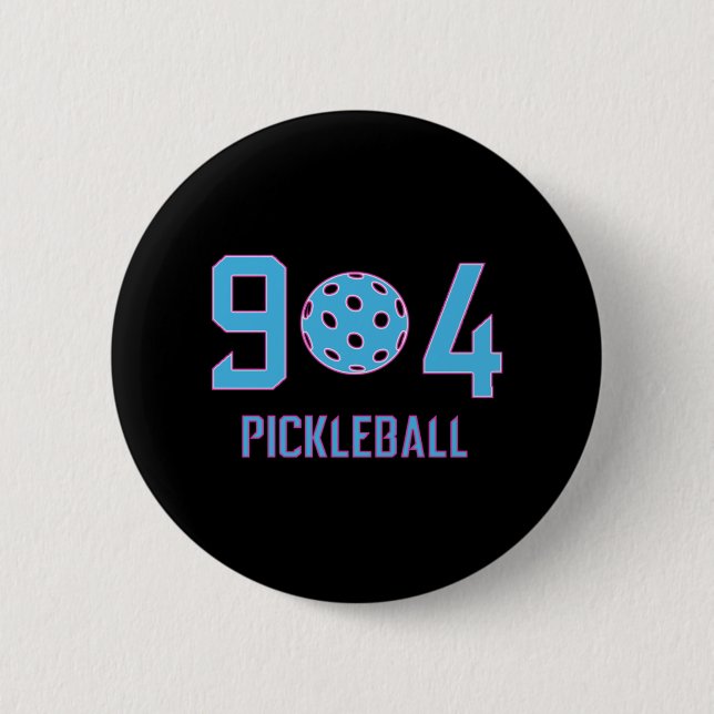 904 Pickleball   6 Cm Round Badge (Front)