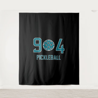 904 Pickleball Teal Tapestry