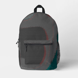 906 The World Is Abstract Printed Backpack