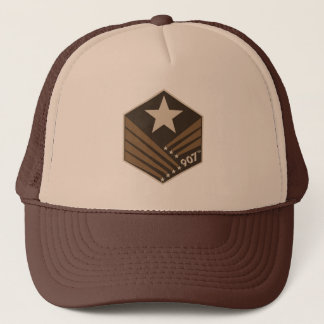 907th crest Space Truckers hat - Dark Earth