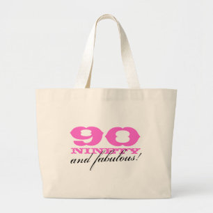 90 and fabulous tote bag   gift for 90th Birthday