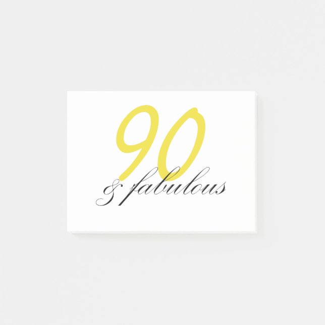 90 & Fabulous Post-it Notes (Front)