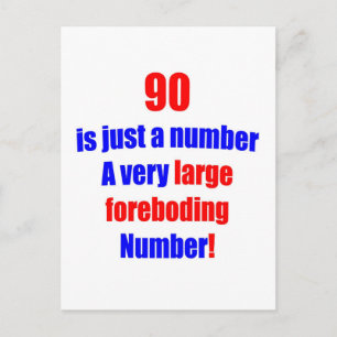 90 Is just a number Postcard