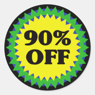 90% OFF RETAIL SALE Sticker