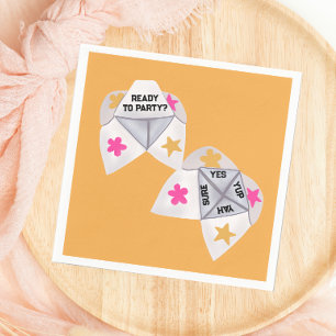 90’s Cootie Catcher Preppy Party Napkin
