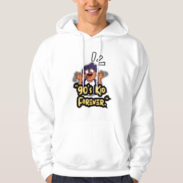 90’s Kid Forever – Nostalgia Cartoon Edition Hoodie (Front)