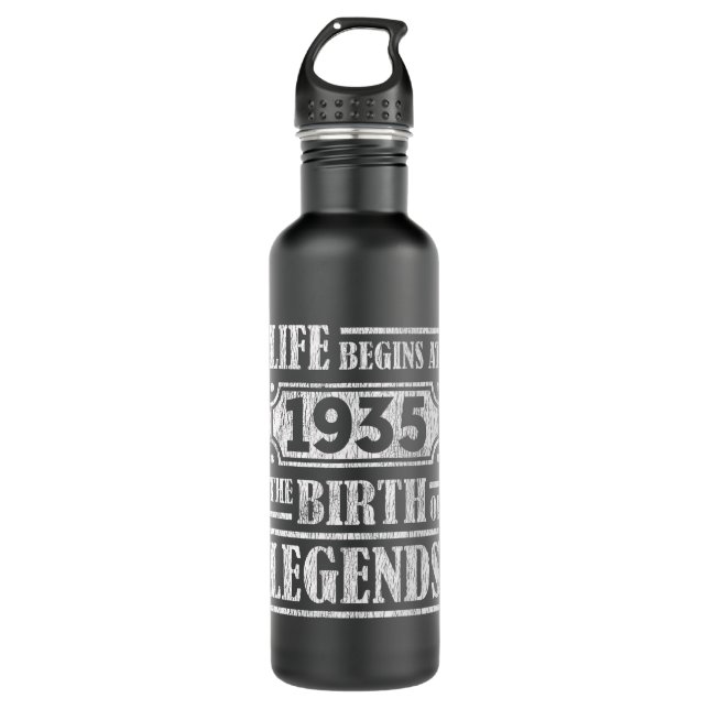 90 Year Old 1935 Birth Of Legend 90th Birthday 710 Ml Water Bottle (Front)