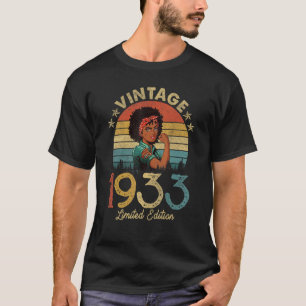 90 Year Old Awesome Since 1933 90th Birthday Wom T-Shirt