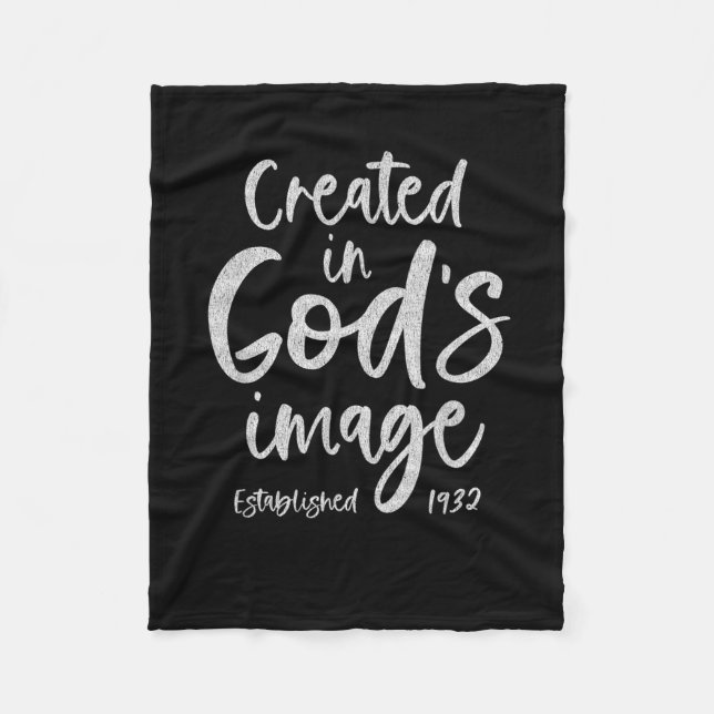 90 Year Old Christian Jesus 1932 90th Birthday Fleece Blanket (Front)