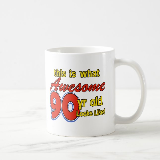 90 year old designs coffee mug (Right)