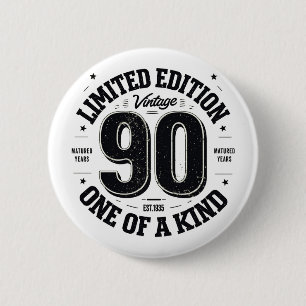 90 Year Old Gifts Vintage 1935 Limited Edition 6 Cm Round Badge
