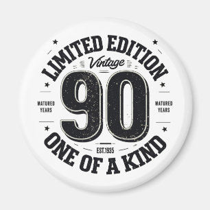 90 Year Old Gifts Vintage 1935 Limited Edition Magnet