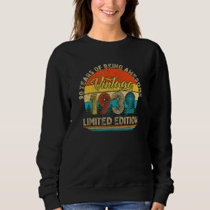 90 Year Old Vintage1932 90th Birthday Sweatshirt