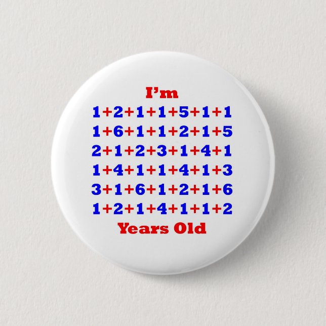 90 Years old! 6 Cm Round Badge (Front)