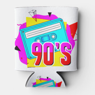 90er Jahre Old School Vibes Shirt Designs Geschenk Can Cooler