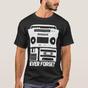 90s 90's Floppy Disk Cassette Tape Music Retro Vi T-Shirt