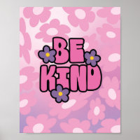 90s Aesthetic Be kind Poster